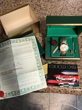 Rare Hallmark Cards Rolex Oyster Perpetual Men's Watch + Box & Papers & Tie Tack