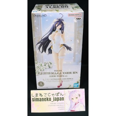 1TAG VERSAND-PFLEGE Overlord Figur GLITZER and GLAMOURS Albedo Wedding Ver. J...