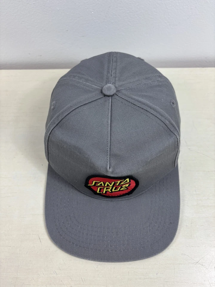 Santa Cruz Hat Cap Snap Back Patch Skateboards Mens Skateboard Embroidered - Image 3 of 4