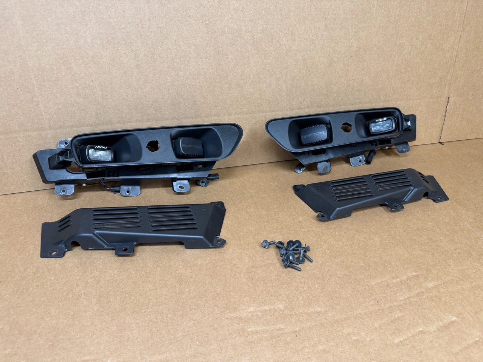 OEM 24-26 Ford F-150 Raptor RIGID Fog Light Bezel Pair RH LH W/ HARDWARE image 2