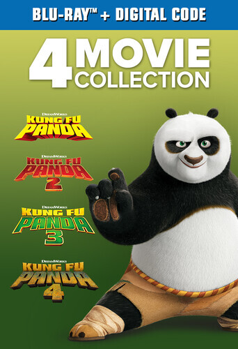 Kung Fu Panda: 4 Filme Sammlung - Blu-ray + Digital