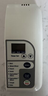 Sunbeam Oster Bread Maker Machine Control Panel for Models 5833 5834 