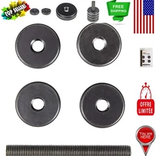 Black Custom Bow Stabilizer Weight Set with 3" Extension Rod for Perfect Balance