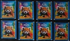 8 sachets of figurines The Animal World An explosion of colors, Panini