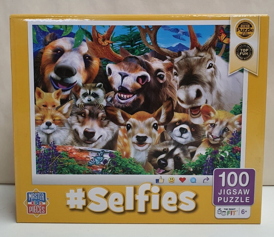 MasterPieces Kids Selfies Jigsaw 100pce Woodland Wackiness #12015