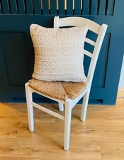 Natural Cushion Cover Cream Textured Cotton and Jute Cushion Covers 2 Sizes