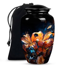 Large Lily Flower Urns For Human Adult Ashes Female Mom Large Urn For Male