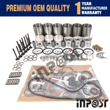 Overhaul Rebuild Kit for Kubota S2200 Engine Parts Piston Ring Gasket 76MM