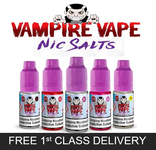 Vampire Vape Nic Salts E Liquid *5x10ml bottles for 12.99* Pinkman Catapult | eBay UK Vampire Vape Nic Salts E Liquid *5x10ml bottles for 12.99* Pinkman Catapult | eBay UK