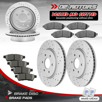 Rear Disc Rotors Ceramic Brake Pads For Nissan Xterra Frontier - Foto 3