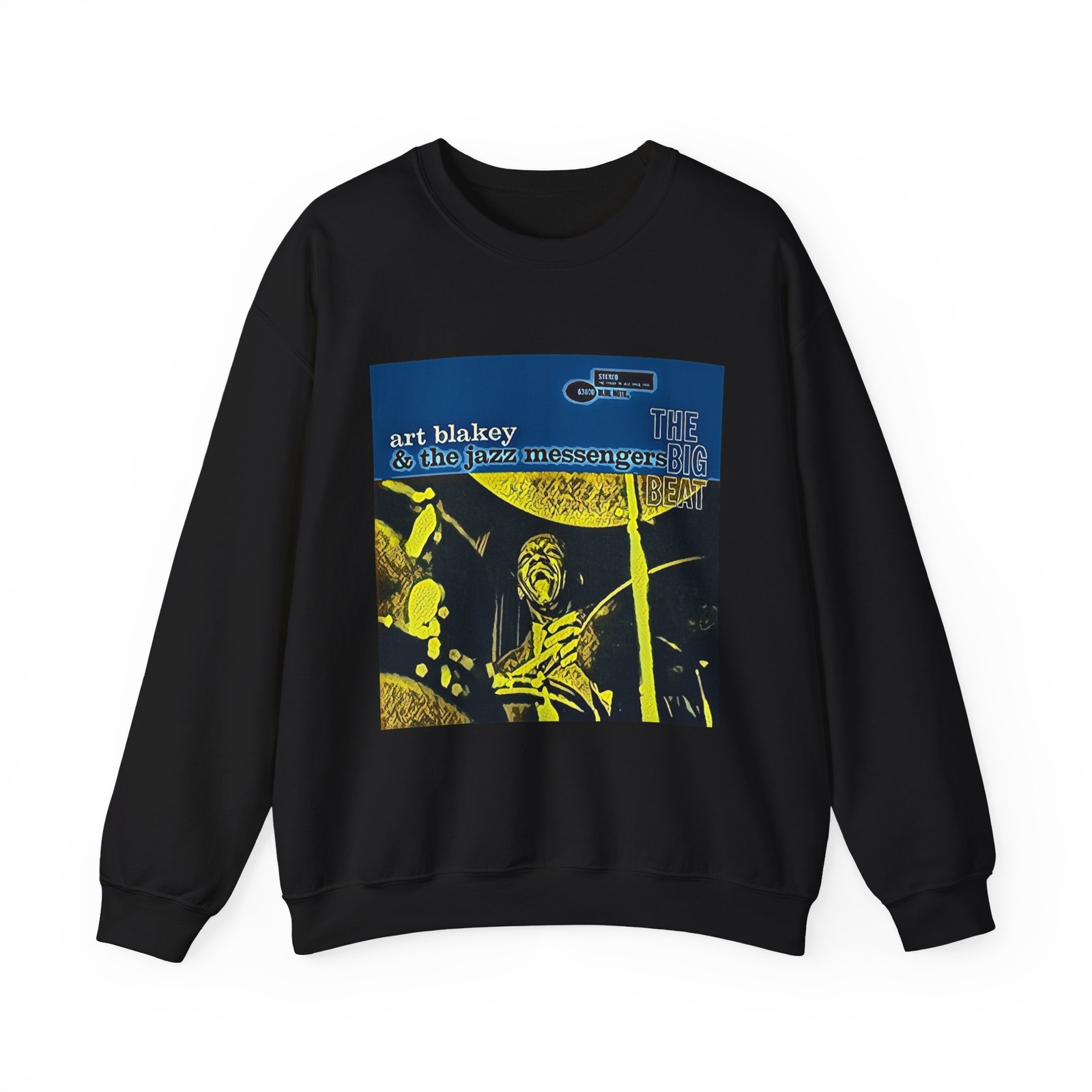 Art Blakey The Big Beat Graphic Print LS Unisex Heavy Blend™ Crewneck Sweatshirt