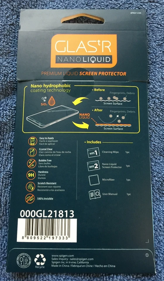SPIGEN GLAS.TR Nano LIQUID Premium UNIVERSAL Wipe-On Screen Protection KIT - Image 2 of 2