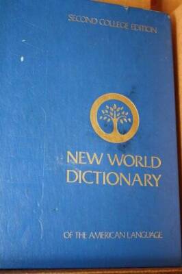 Websters New World Dictionary of the American Language - Hardcover - GOOD