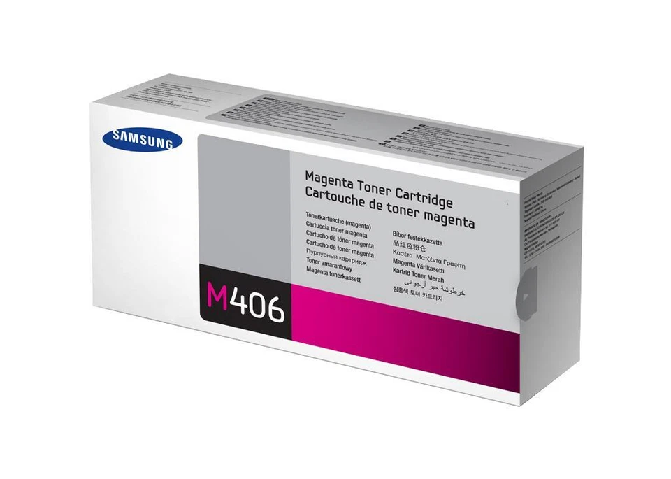 Samsung CLT-M406S (SU252A) Cartouche de toner Magenta authentique (TVA incluse) - Photo 1/1