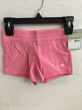 CARTERS GIRLS PLAYWEAR PINK SHORTS POCKETS HEART 4T Retails 15 TW-1229 