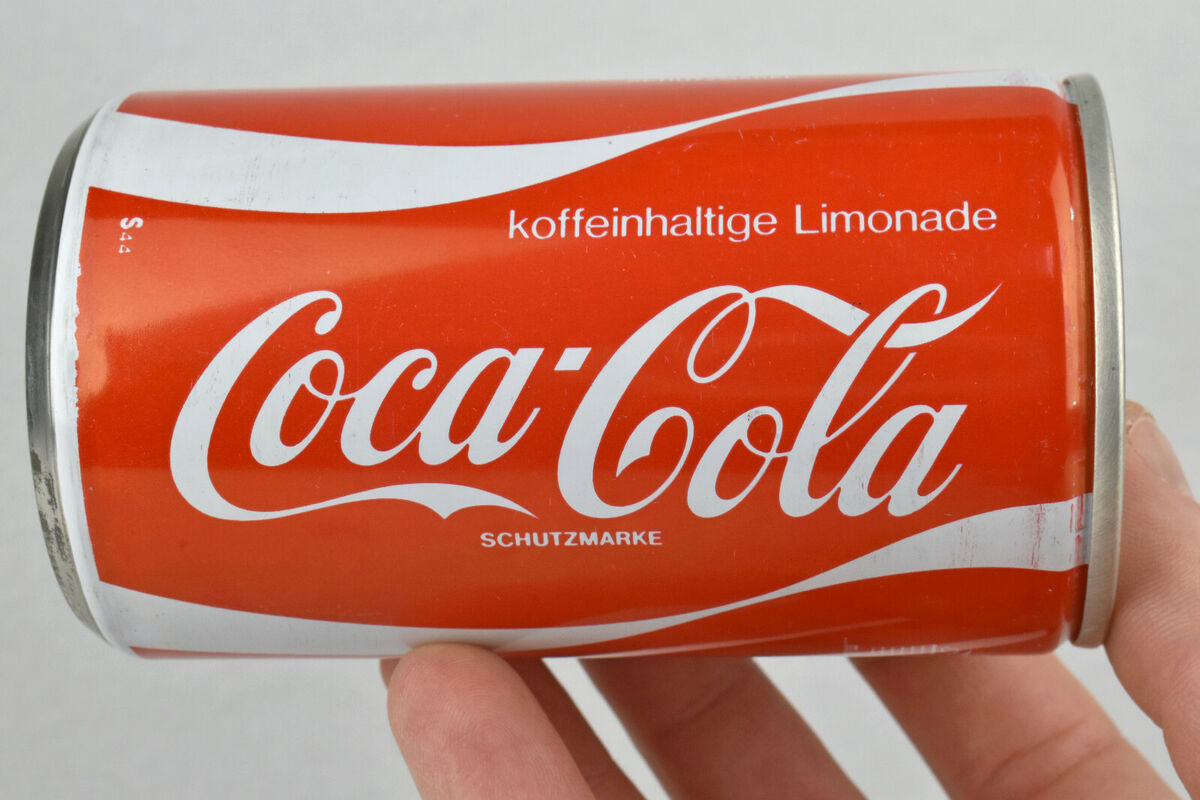 VTG 1980 German Coca Cola Coke Can .33 Liter Koffeinhaltige VTG 1980 German Coca Cola Coke Can .33 Liter Koffeinhaltige