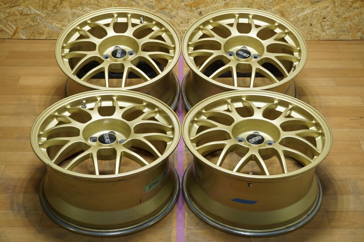 Subaru Impreza 22B Rare BBS RG334 5X100 Alloy Wheels Rims 17