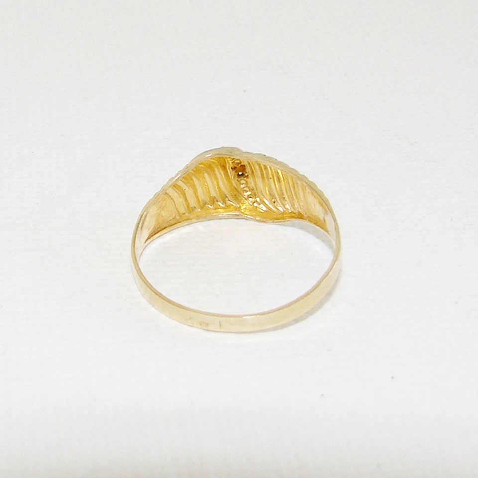 Ring Gold 333er Diamant 8 kt Goldringe Diamantringe Edelstein Goldschmuck - Bild 4 von 4