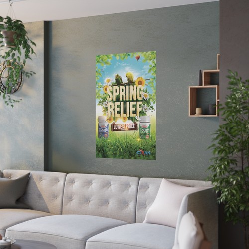 Robocough SPRING RELIEF Satin Poster - Picture 2 of 7