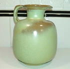 Vintage Prairie Green & Brown Mottled Frankoma Pottery Pitcher Jug #833 EUC