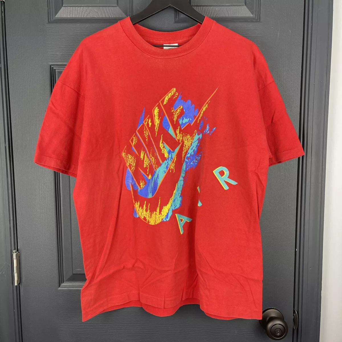 Vintage Nike Air T Shirt Tee 90's Single Stitch Mens Large | eBay