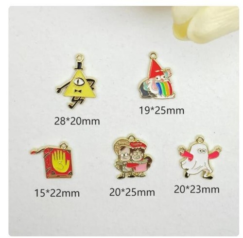 100PCS Mix Cartoon Enamel Charms – Zinc Alloy Pendants For DIY Jewelry Making 7 thumbnail image