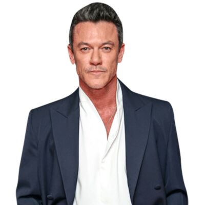 Luke Evans (White Shirt) Halber Körper Buddy Ausschnitt