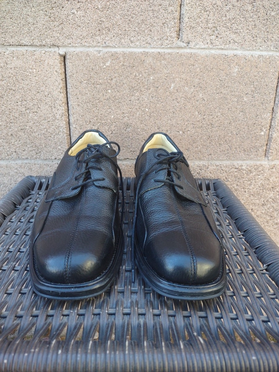 STUDIO BELVEDERE Bay Bridge Black Leather Oxfords Men display picture 1