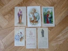 Lot 6 Pious Images Series on Saint Joseph Holy cards santini