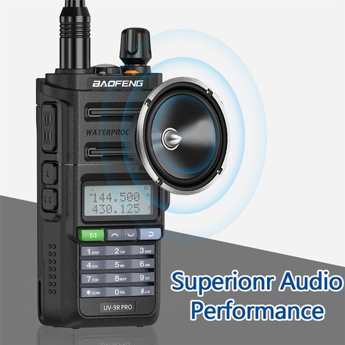 UV 9R PRO Walkies Talkie UHF VHF Dual Band Waterproof Ham Two Way Radios - Picture 6 of 21