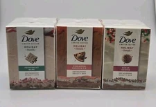 Dove Holiday Treats LE Bar Soap 3 Pk Sugar Cookie/Peppermint Bark/Pumpkin Pie