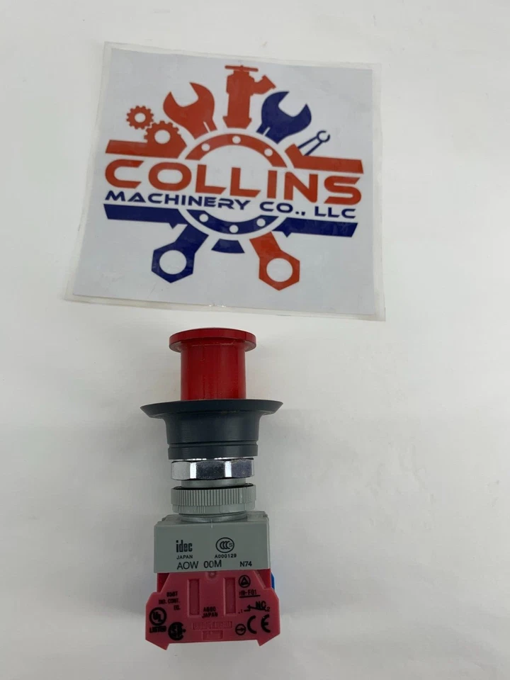 IDEC Corporation A0W311N-R Pushbutton Non-Illuminated Mushroom Head E-Stop RED - Image 2 of 4