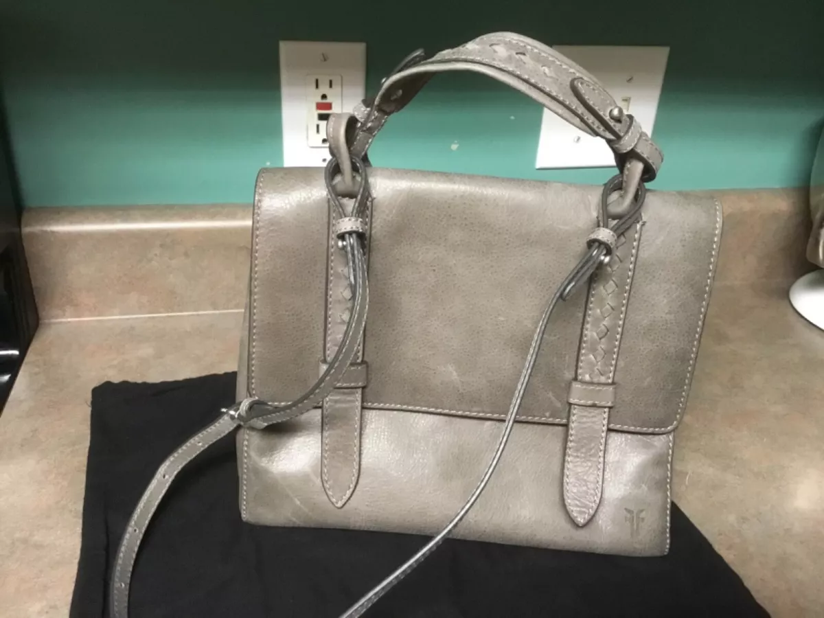 Taupe Gray NGIL Faux Leather Scallop Fashion Bag