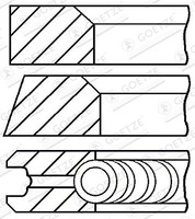 Goetze Engine Kolbenringe Kolbenringsatz Kolbenringzange FüR Renault 18 134_