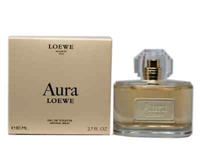 LOEWE AURA EAU DE TOILETTE NATURAL SPRAY 2.7 OZ / 80 ML NEW SEALED