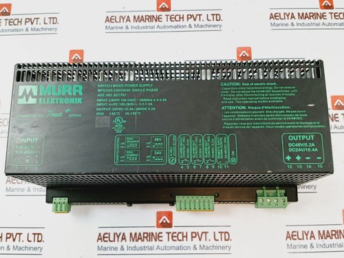 Murr Elektronik MPS10/5-230/24/48 Switch Mode Power Supply 857781 IP20 100-240V~ - Picture 1 of 8