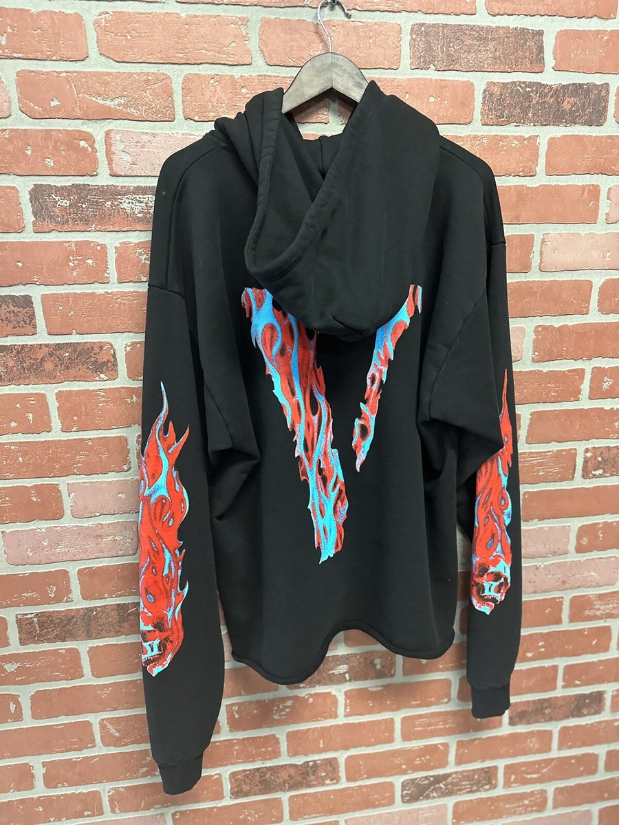 Vlone Hoodie Red Skully Size Large Brand New Tags & Certilogo 100