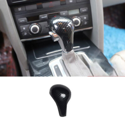 For Audi Q7 2006-2011 ABS Carbon Fiber Central Console Gear Shift Knob Trim 1PCS