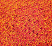 Tiny Calico Print BTY Unbranded Floral Flowers Black Yellow Red