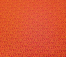 Tiny Calico Print BTY Unbranded Floral Flowers Black Yellow Red