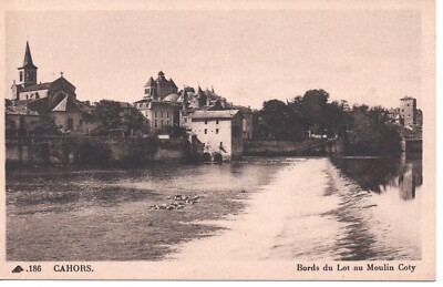 CPA - CAHORS - Bords du Lot au Moulin Coty