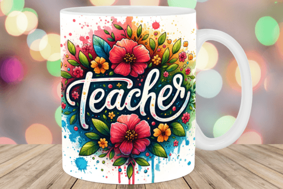 Custom Printed Teacher 11oz Ceramic Coffee Mug/Tea Cup