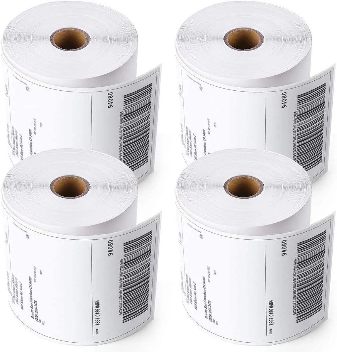4 Rolls Of 4x6 Direct Thermal Shipping Labels - 450 Labels/Roll, Fits Zebra ZP500 ZP505 Printers 4 thumbnail image