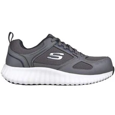 Skechers Men's 200119 Cicades Karvin Gray Composite Safety Toe Metal Free Work S