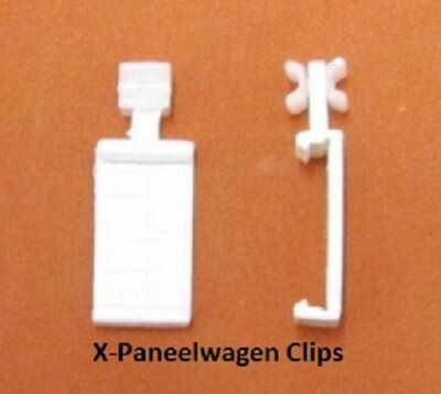 X-Paneelwagen Clips Cliphalter 6mm für Schiene Gardinengleiter Vorhangschiene