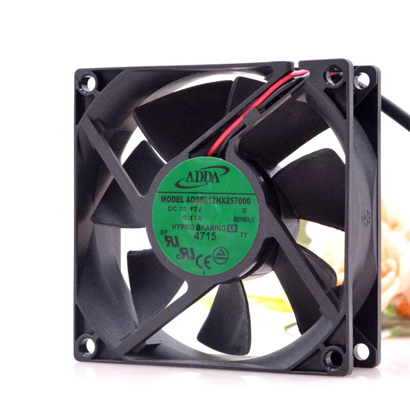 1pc ADDA AD08012HX257000 12V 0.17A 8025 8CM 2-wire Cooling Fan NEW - Image 3 of 4