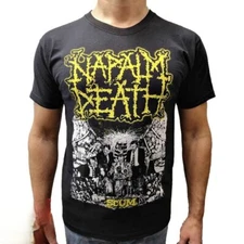 Napalm Death - Scum T-Shirt Black carcass morbid angel