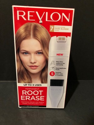 Revlon Permanent Root Erase Dark Blonde Shade 7 Hair Color New Ebay