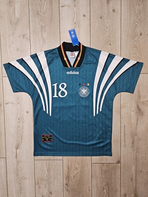 GERMANY 1996 2024 AWAY KLINSMANN FOOTBALL SHIRT SOCCER JERSEY ICON