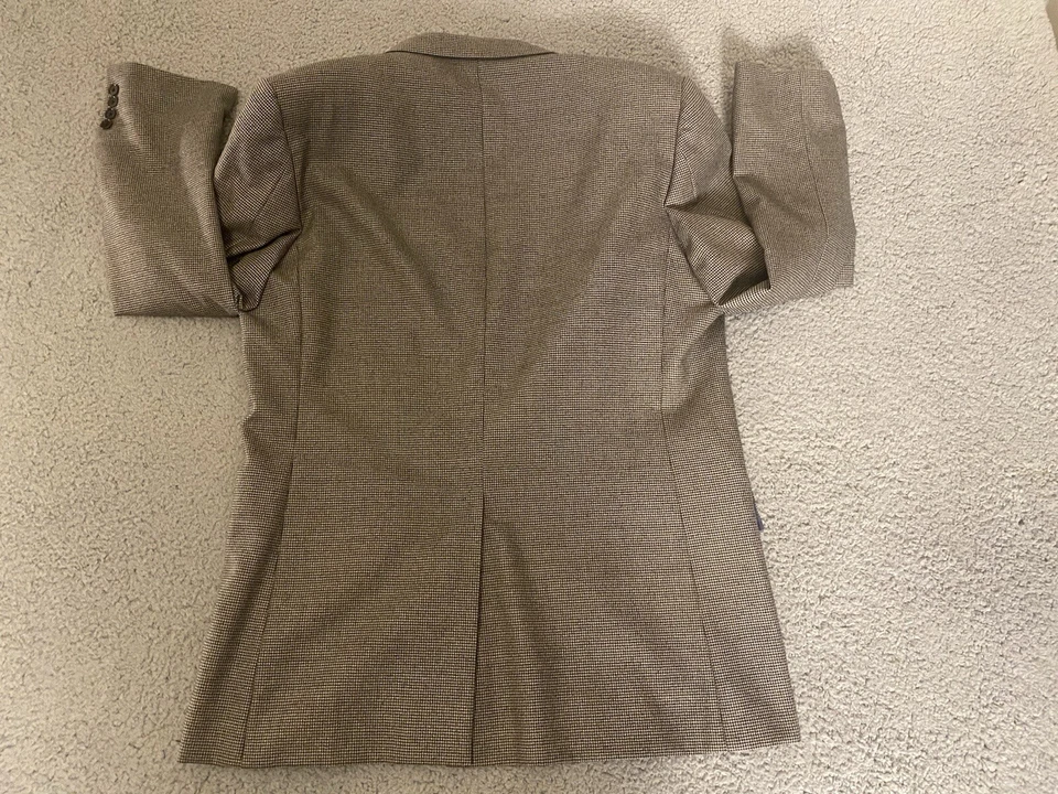 Gieves & Hawkes 100% 羊毛夹克 44R 男式灰色灰色西装外套 Saviile Row London! — 第 3/4 张图片